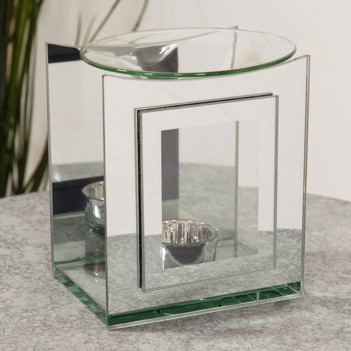 STEPPED DOUBLE LAYER GLASS OIL BURNER - Bumbletree Ltd