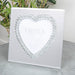 6" X 6" - MIRROR GLASS CRYSTAL HEART PHOTO FRAME - Bumbletree Ltd