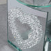 MIRROR GLASS CRYSTAL HEART OIL BURNER - Bumbletree Ltd