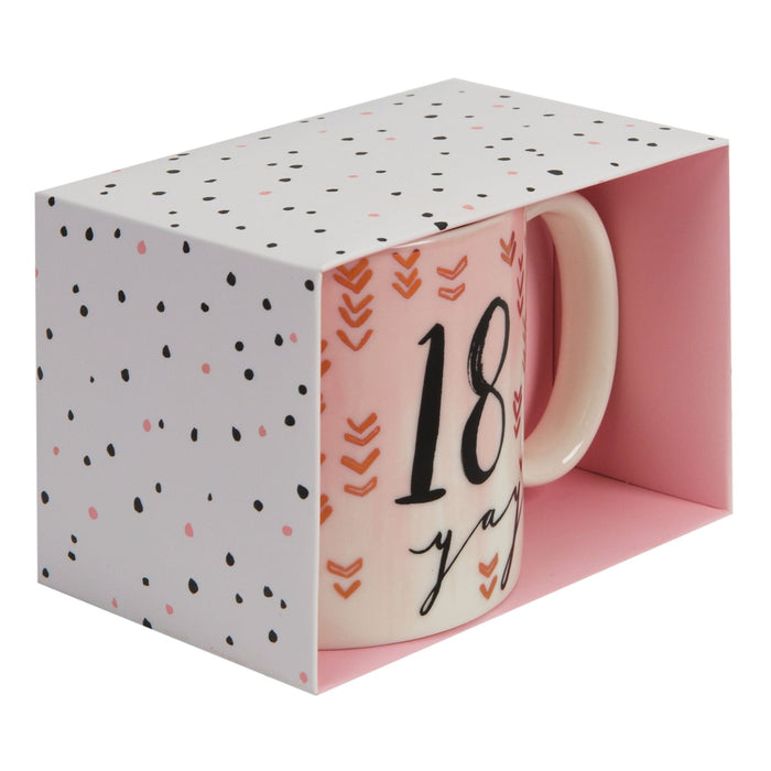 LUXE CERAMIC FEMALE BIRTHDAY MUG - 18 - Bumbletree Ltd