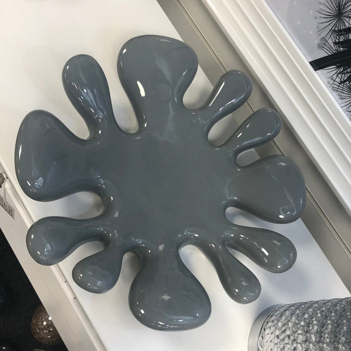 Ceramic Round Splash Dish - Grey - Bumbletree Ltd