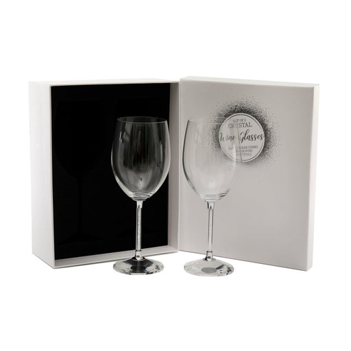 Pair Of Swarovski Crystal Wine Glasses - Bumbletree Ltd