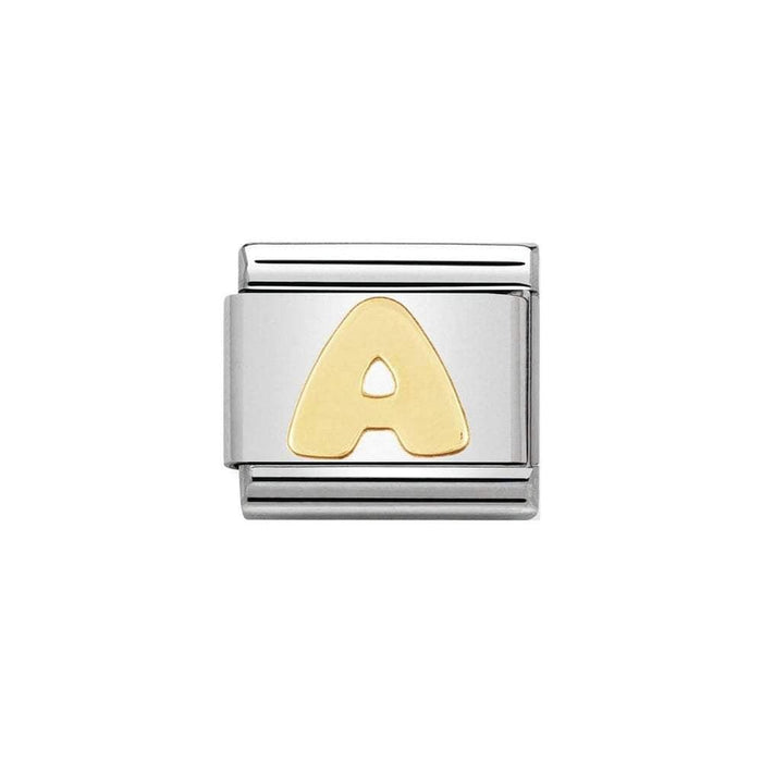 NOMINATION Classic Gold Letter A Charm - Bumbletree Ltd