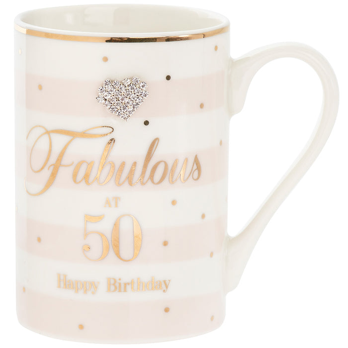 50th Birthday Mad Dots Mug - Bumbletree Ltd