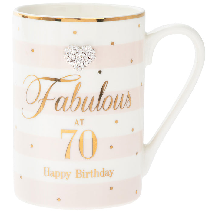 70th Birthday Mad Dots Mug - Bumbletree Ltd