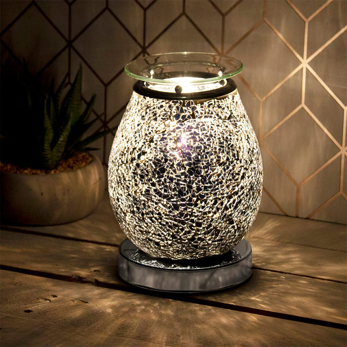 Black Mosaic Desire LED Aroma Lamp - Bumbletree Ltd