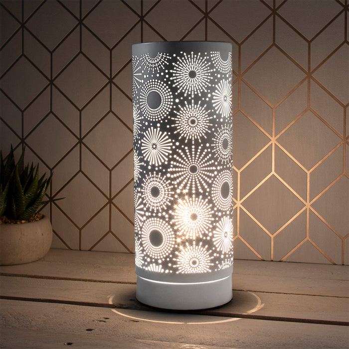 White Sparkle Desire LED Aroma Lamp - Bumbletree Ltd
