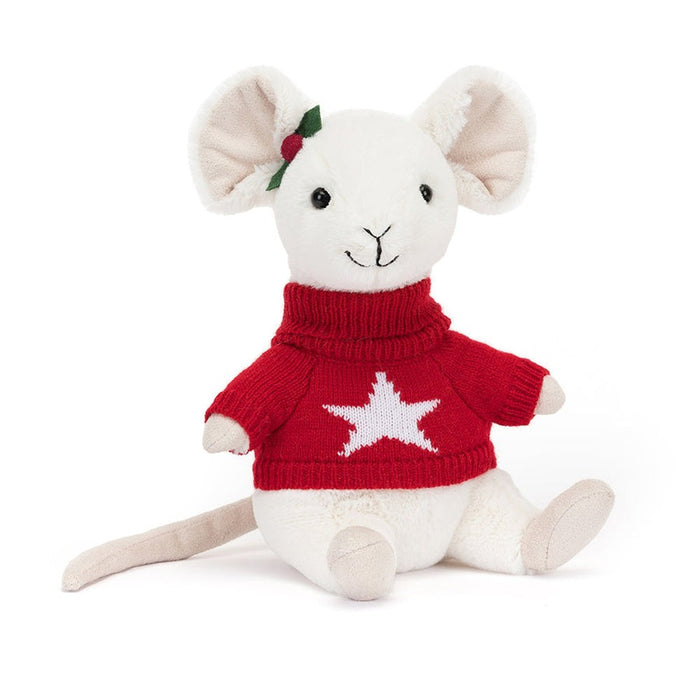 Jellycat Merry Mouse Jumper - Plush - Jellycat - Bumbletree