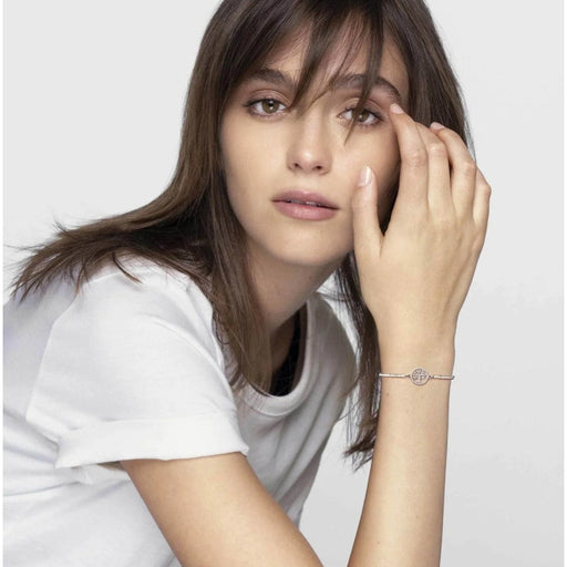 NOMINATION Milleluci Stainless Steel & White Pave CZ Four Leaf Clover Bracelet - Bumbletree Ltd