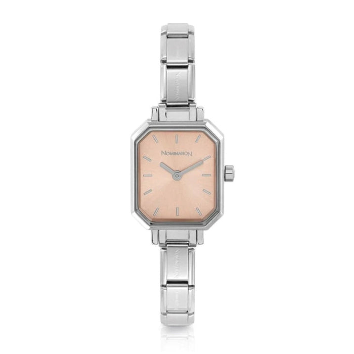 NOMINATION Paris Classic Rectangular Pink Watch - Bumbletree Ltd