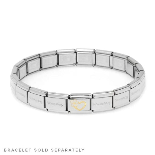 NOMINATION Classic Enamel Heart With White Flower Charm - Bumbletree Ltd