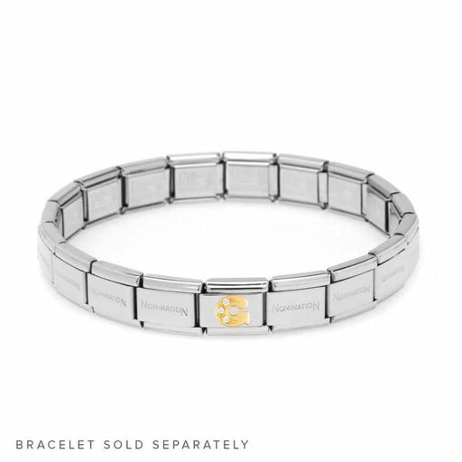 NOMINATION Classic Gold & CZ Letter G Charm - Bumbletree Ltd