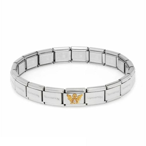 NOMINATION Classic Angel Cubic Zirconia Charm - Bumbletree Ltd