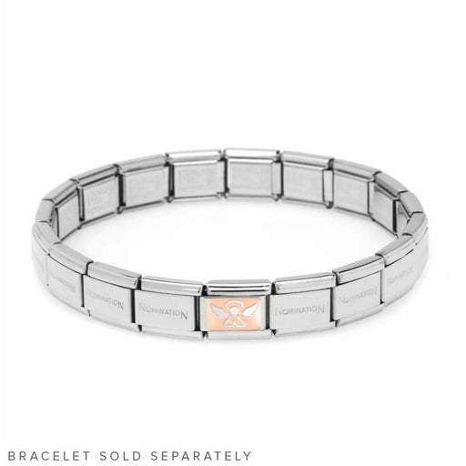 NOMINATION Classic Rose Gold Angel Plate Charm - Bumbletree Ltd