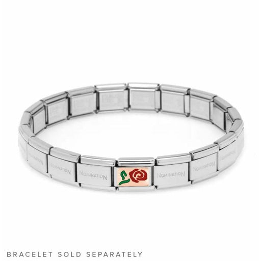 NOMINATION Classic Rose Gold Red Rose Charm - Bumbletree Ltd