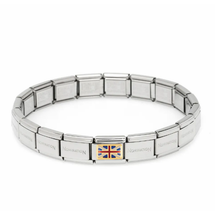 NOMINATION Classic Gold & Enamel Great Britain Flag Charm - Charms - Nomination - Bumbletree Ltd