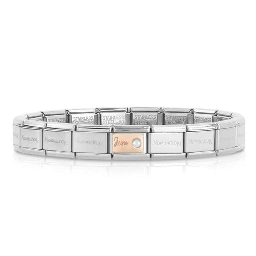 NOMINATION Classic Rose Gold June Pearl Charm - Bumbletree Ltd
