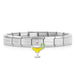 NOMINATION Classic Silver & Yellow Cocktail Drop Charm - Bumbletree Ltd