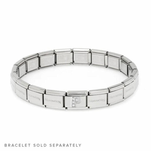 NOMINATION Classic Silver & CZ Letter P Charm - Bumbletree Ltd