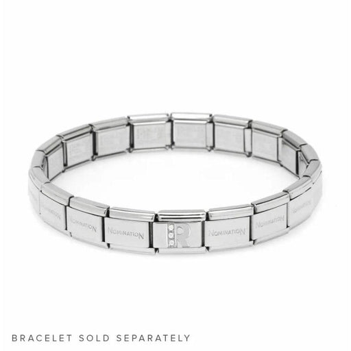 NOMINATION Classic Silver & CZ Letter R Charm - Bumbletree Ltd