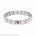 NOMINATION Classic CZ Silver and Red Heart Charm - Bumbletree Ltd