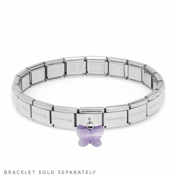 NOMINATION Classic Violet Butterfly Charm - Bumbletree Ltd