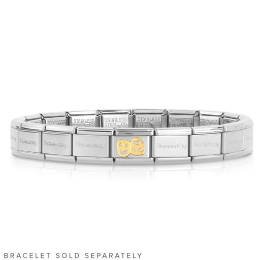 NOMINATION Classic Gold Masks Charm - Bumbletree Ltd