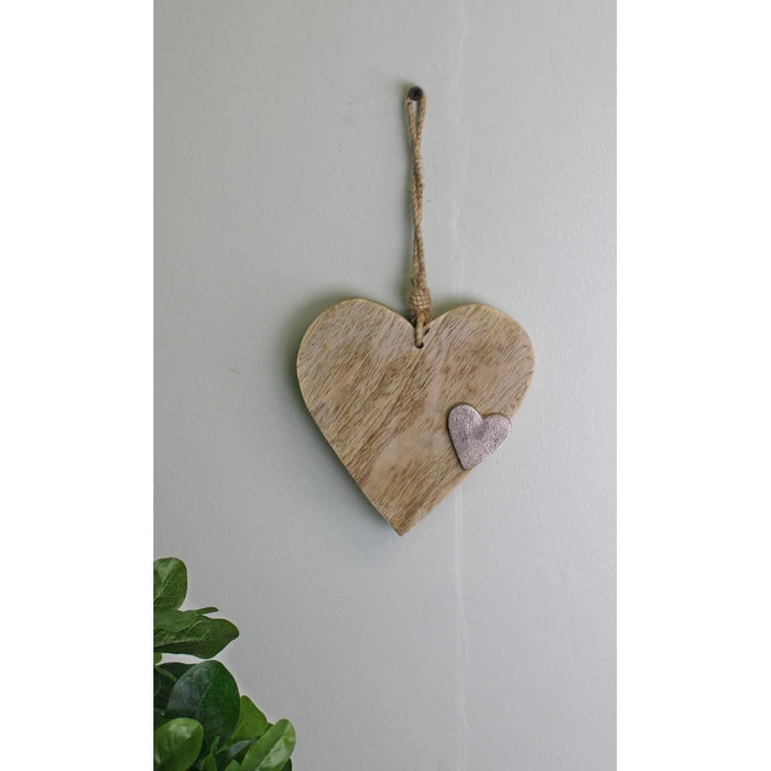 Hanging Heart Decoration Large - Bumbletree Ltd