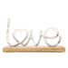 Love Decoration On Wooden Base - Bumbletree Ltd