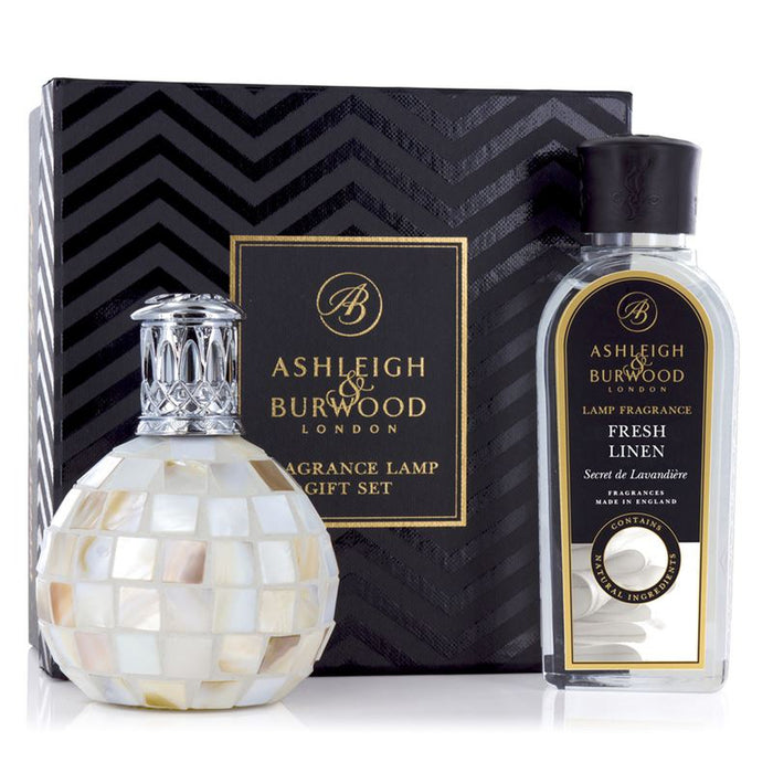 Ashleigh & Burwood: Fragrance Lamp Gift Set - Arctic Tundra + Fresh Linen -  - Ashleigh & Burwood - Bumbletree