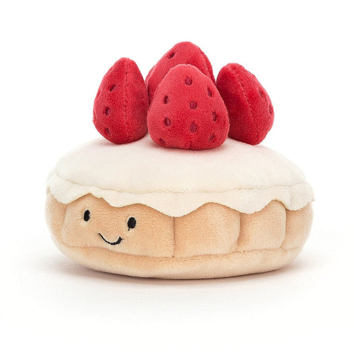 Jellycat Pretty Patisserie Tarte Aux Fraises - Plush - Jellycat - Bumbletree