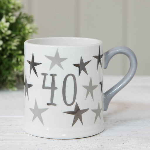 MUG WITH FOIL - 40th BIRTHDAY - Bumbletree Ltd