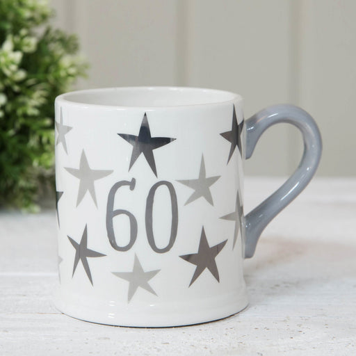 MUG WITH FOIL - 60th BIRTHDAY - Bumbletree Ltd