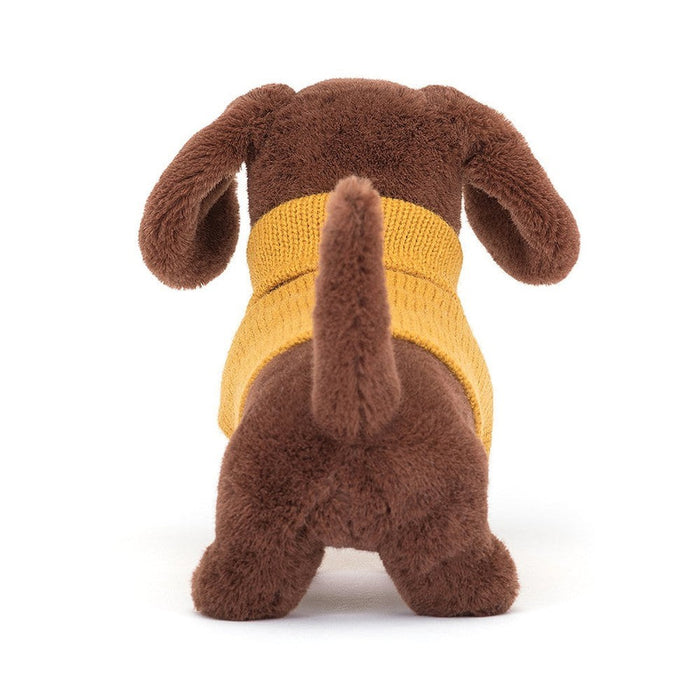Jellycat Sweater Sausage Dog Yellow - Plush - Jellycat - Bumbletree