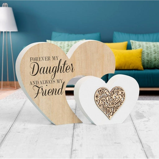 Forever My Daughter Always My Friend Sentiment Plaque - Bumbletree Ltd
