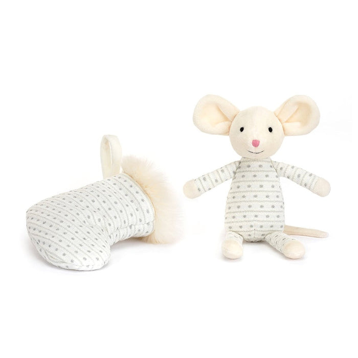 Jellycat Shimmer Stocking Mouse - Plush - Jellycat - Bumbletree