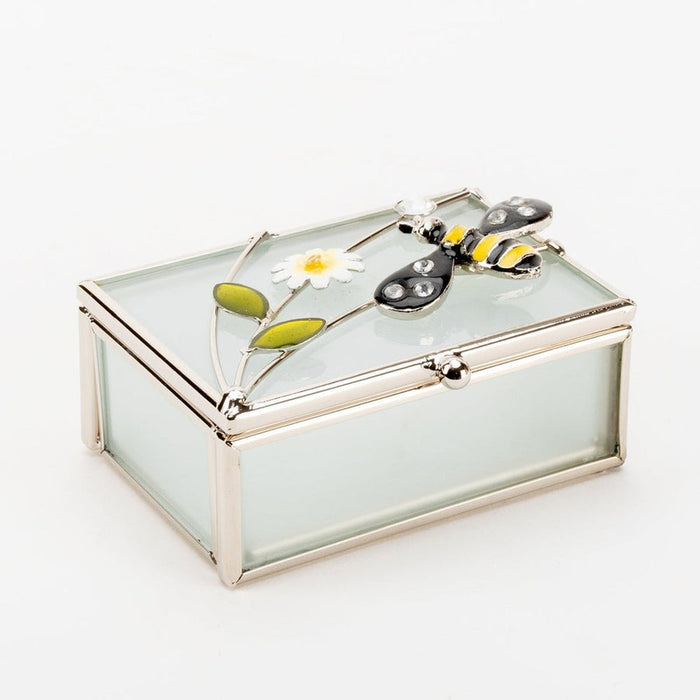 WIRE & GLASS BEE TRINKET BOX - Bumbletree Ltd