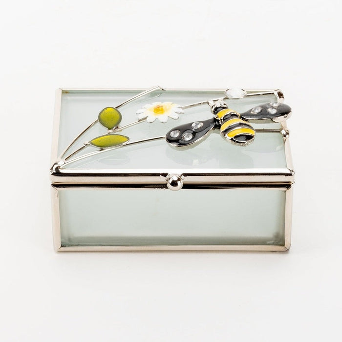 WIRE & GLASS BEE TRINKET BOX - Bumbletree Ltd