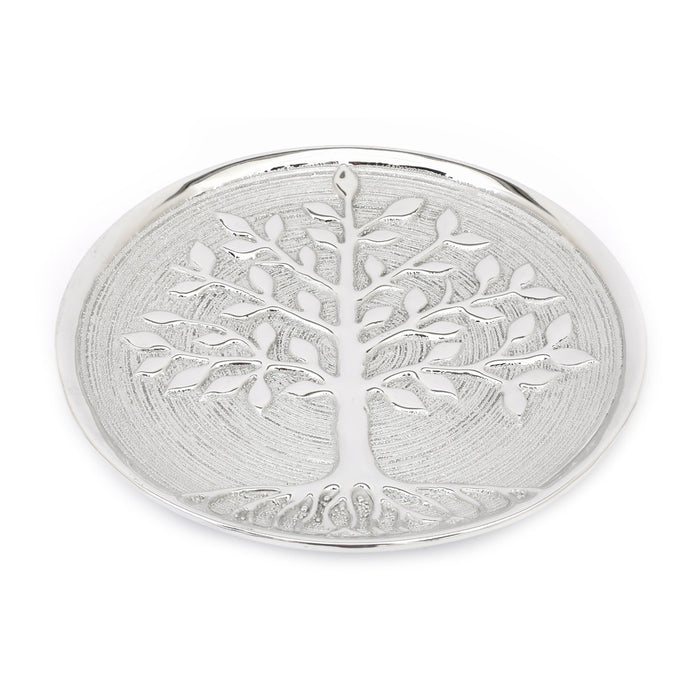 Tree Of Life Silver Plate Art - Bumbletree Ltd