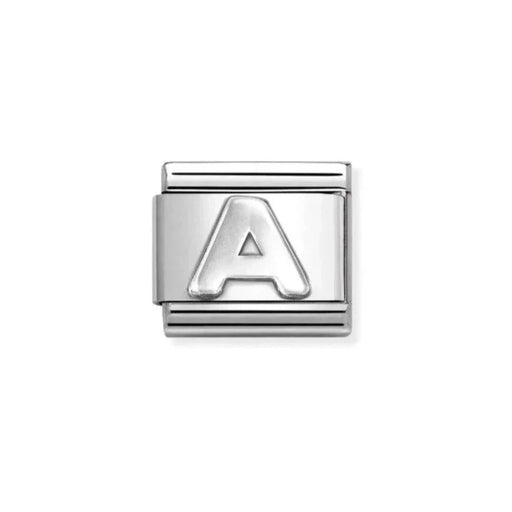 NOMINATION Classic Silver Letter A Charm - Charms - Nomination - Bumbletree