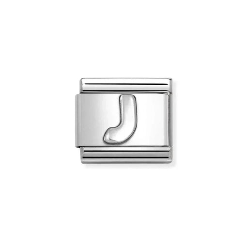 NOMINATION Classic Silver Letter J Charm - Charms - Nomination - Bumbletree