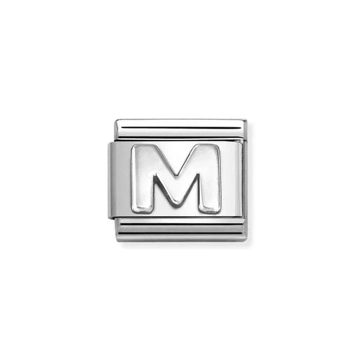 NOMINATION Classic Silver Letter M Charm - Charms - Nomination - Bumbletree