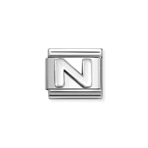 NOMINATION Classic Silver Letter N Charm - Charms - Nomination - Bumbletree