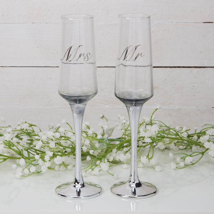 STRAIGHT FLUTE SET OF 2 - MR & MRS - Bumbletree Ltd