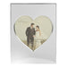 5" X 5" - SILVER PLATED HEART WEDDING PHOTO FRAME - Bumbletree Ltd