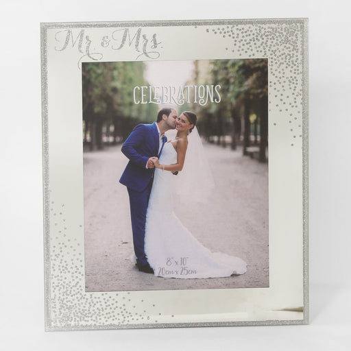 8" X 10" - GLASS SPARKLE FRAME - MR & MRS - Bumbletree Ltd