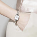 NOMINATION Paris Classic Rose Gold Plated & Rectangular Silver Glitter Dial Watch - Bumbletree Ltd