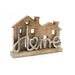 Wooden & Silver House Ornament Large - Bumbletree Ltd