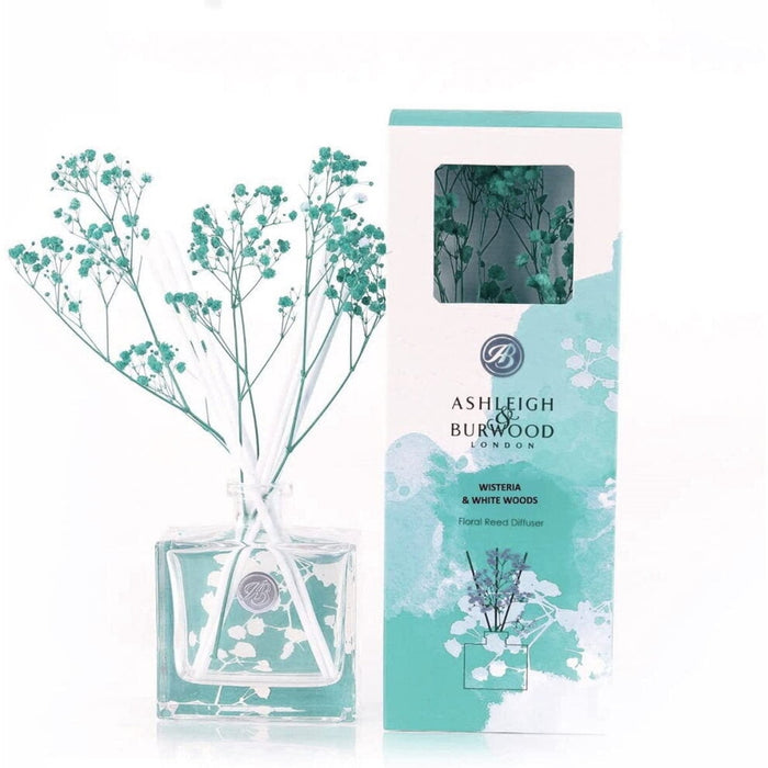 Ashleigh & Burwood In Bloom Wisteria & White Woods Scented Reed Diffuser 150Ml - Bumbletree Ltd