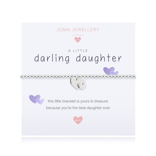 CHILDREN'S A LITTLE DARLING DAUGHTER BRACELET PALE PURPLE - Bumbletree Ltd